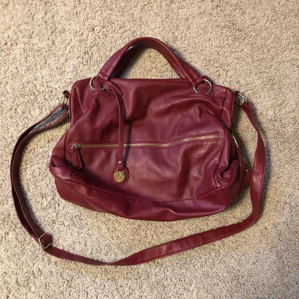 Large Maroon Purse